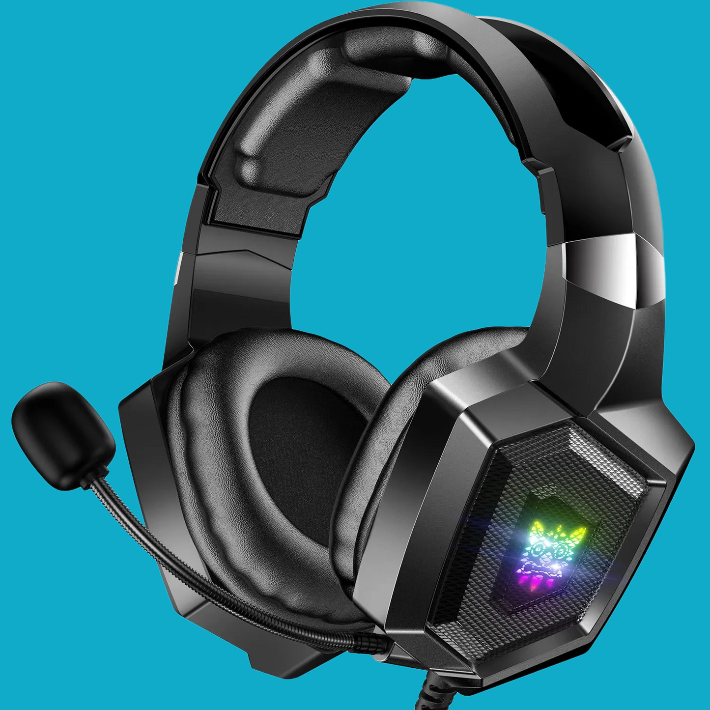 BRG - Gaming Headset with RGB, HD Mic, Surround Sound, and Wired Over-Ear Design for PC & Xbox - Broccoli Gaming